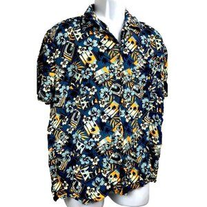 Vintage PARAMOUNT PICTURES Single Stitch Hawaiian Shirt Movie Biz Collectible
